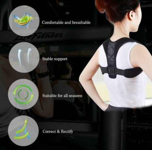 Nuvara Posture Corrector — Adjustable Back Support for Men & Women