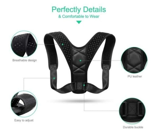 Nuvara Posture Corrector — Adjustable Back Support for Men & Women