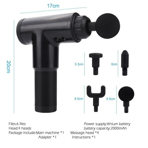 Nuvara Pro Massage Gun — 6-Speed Deep Tissue Relief