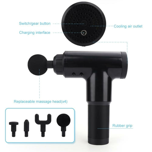Nuvara Pro Massage Gun — 6-Speed Deep Tissue Relief